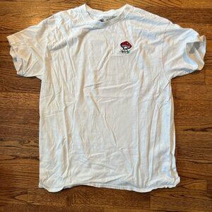 White T-shirt with Mushroom riot society